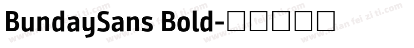 BundaySans Bold字体转换